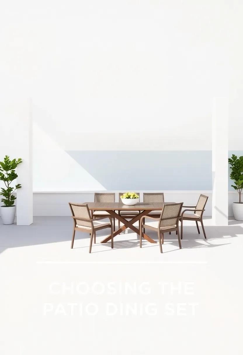Enhance Your Outdoor Oasis: Choosing the Perfect Patio Dining Set