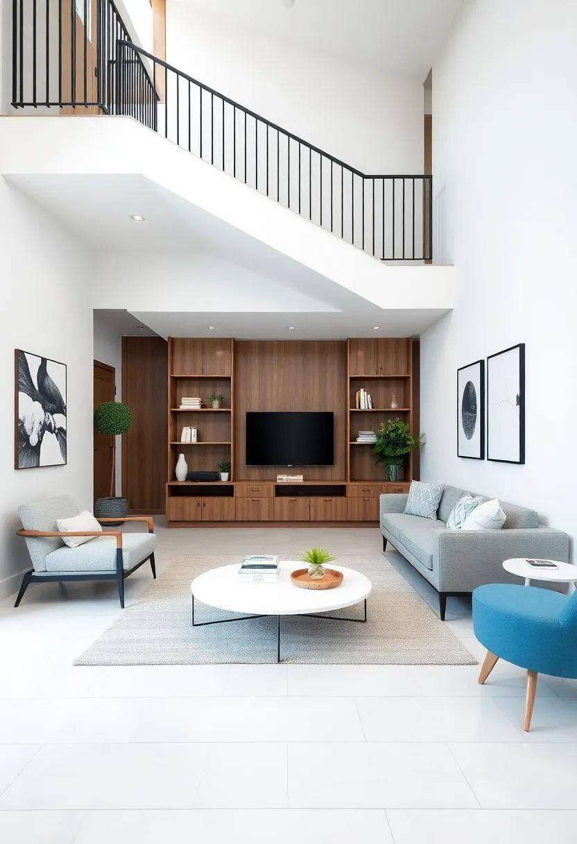 Maximizing Space: Transforming Under-Stair Areas into Stylish Living Rooms with Hidden Storage