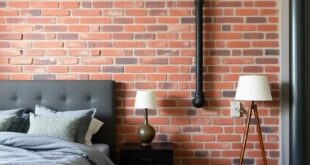 Transform Your Space: Innovative Industrial Loft Bedroom Accent Wall Ideas with Exposed Pipes
