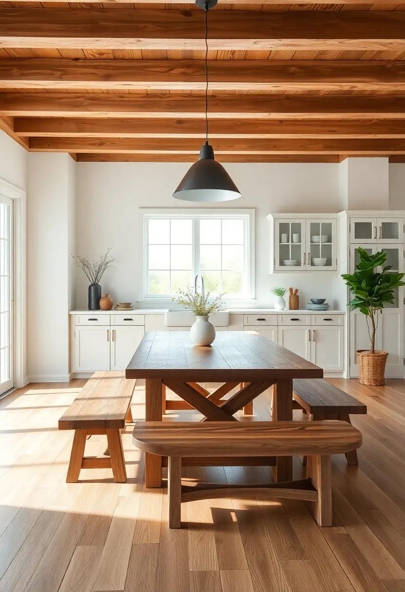 Transform Your Space: Embrace the Charm of Farmhouse Kitchen Tables with Benches