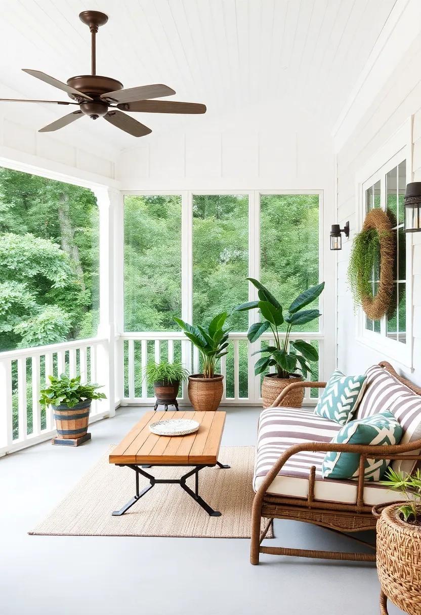 Transform Your Space: Embrace the Charm of an Eclectic Screened Porch