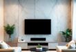 Transform Your Living Room: Cozy Plush Seating and Stylish TV Wall Ideas