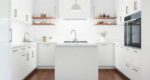 Timeless Elegance: The Perfect Harmony of White Cabinets and Dark Wood Floors