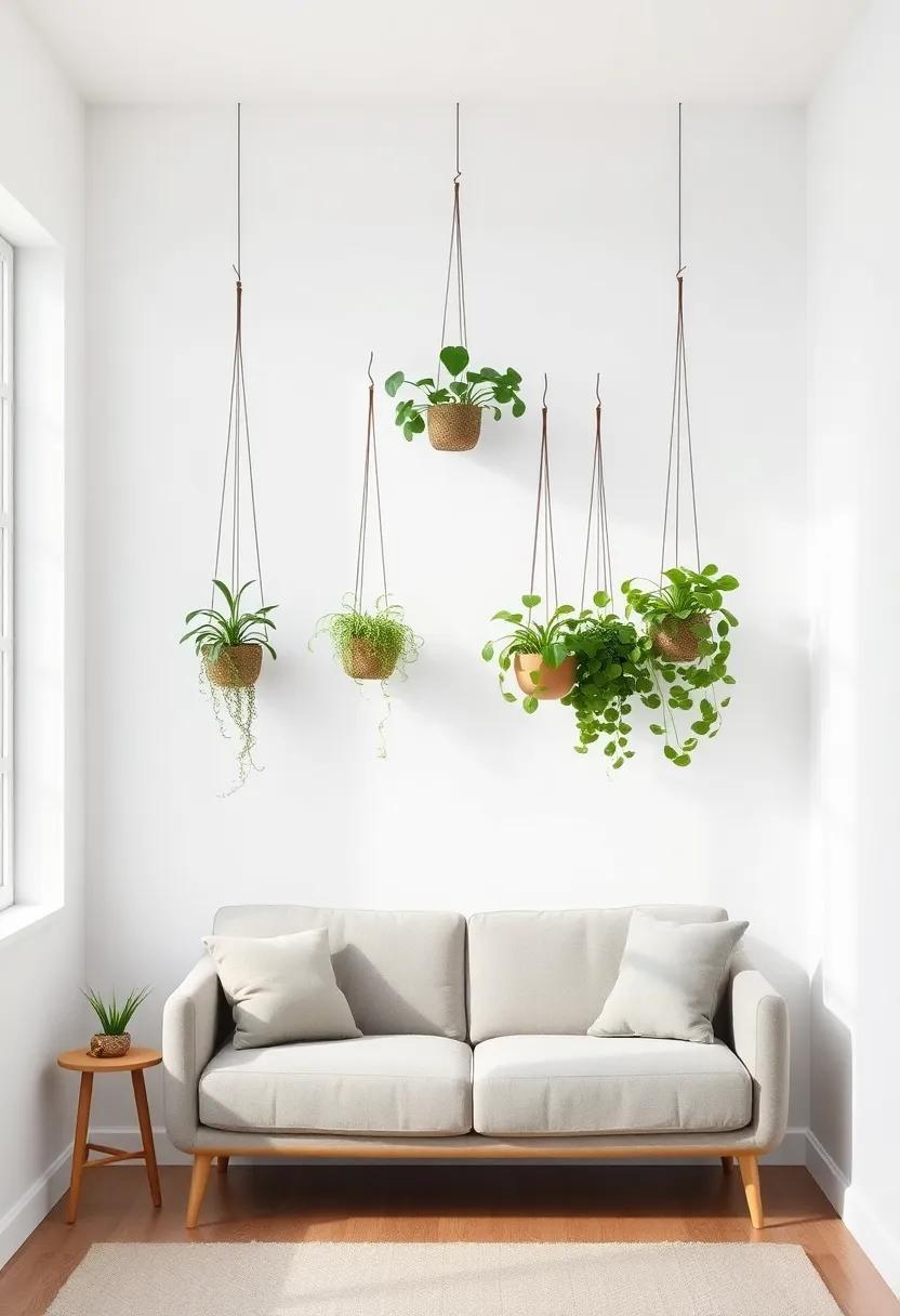 Transform Your Small Living Room: Embracing Vertical Space with Hanging Plants