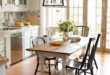 Charming Eat-In Kitchen Designs Featuring Farmhouse Tables