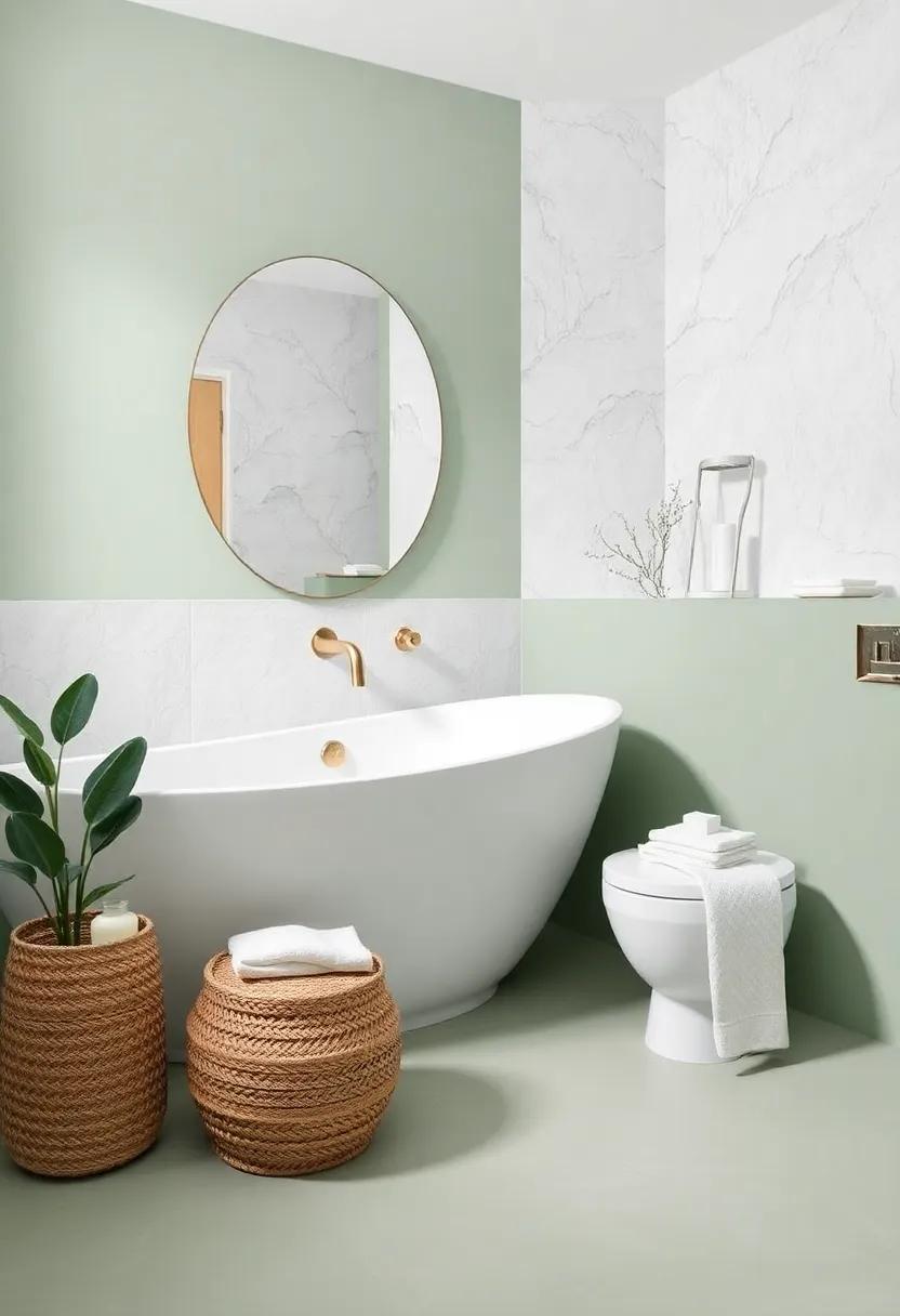 Create a Spa-Like⁣ retreat Using Muted‍ greens and Natural Textures