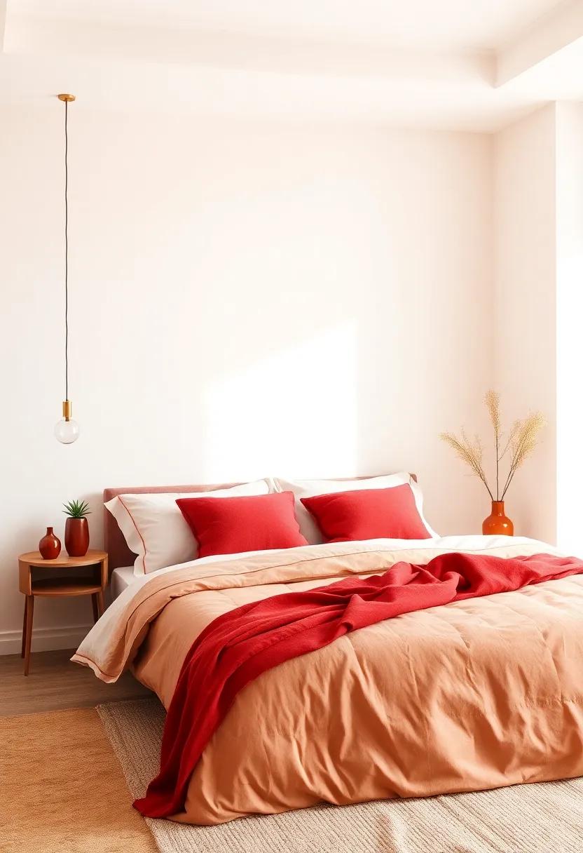 Creating A ⁤Warm Ambiance With Rich Red Accents In‌ Your Bedroom