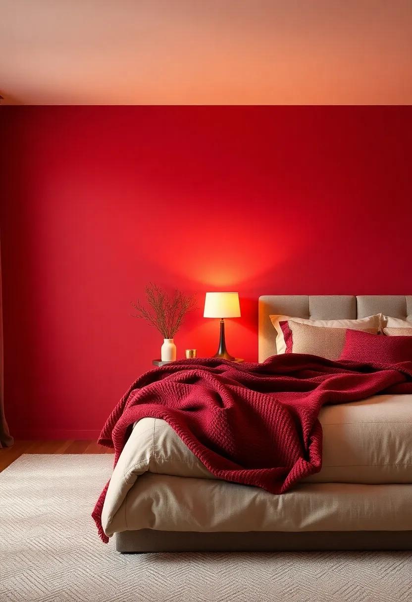 Lighting Design: How Warm Lights Enhance Red‌ And ⁢Brown Decor