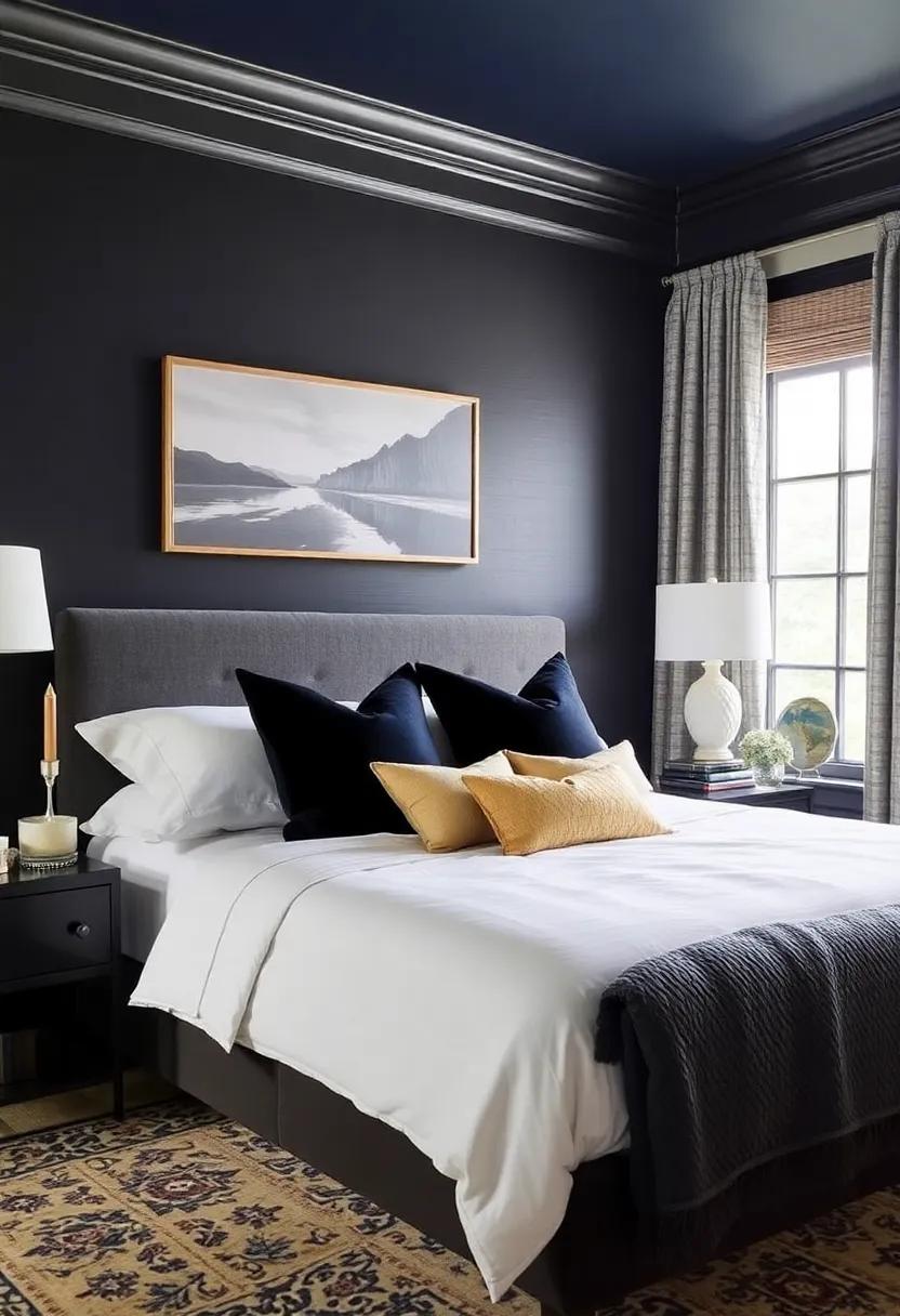 Textiles that Embrace Dark⁤ Elegance