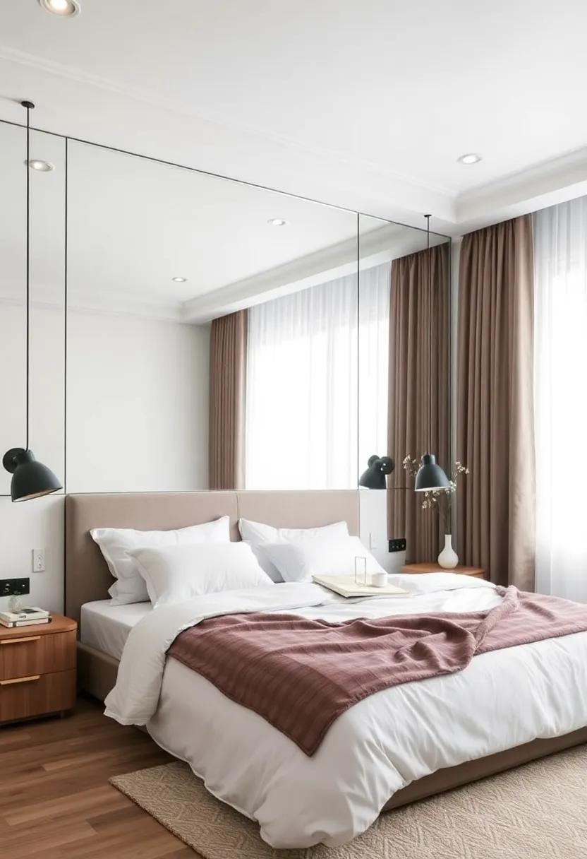 Mirrors as Feature ​Walls: Enhancing Light and Space in Your Bedroom