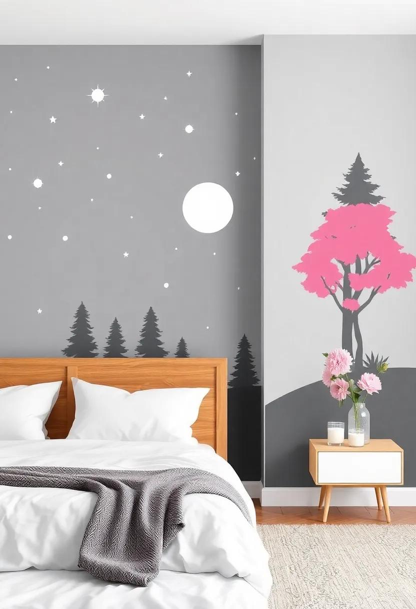 Transform Your Space: Creative Bedroom Wall Ideas with Decals and Stencils