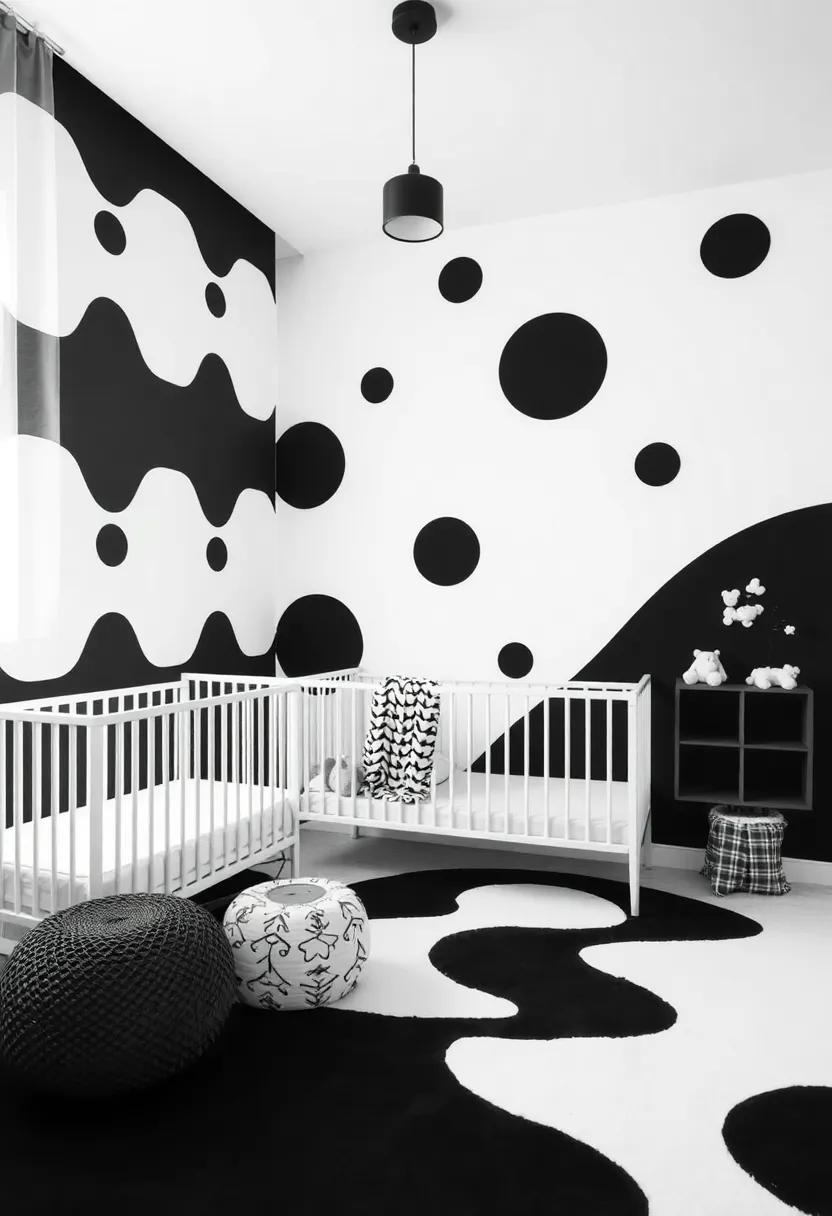 Exploring The Playful Balance Of‍ Monochrome ‍Patterns​ In ​Nursery Design