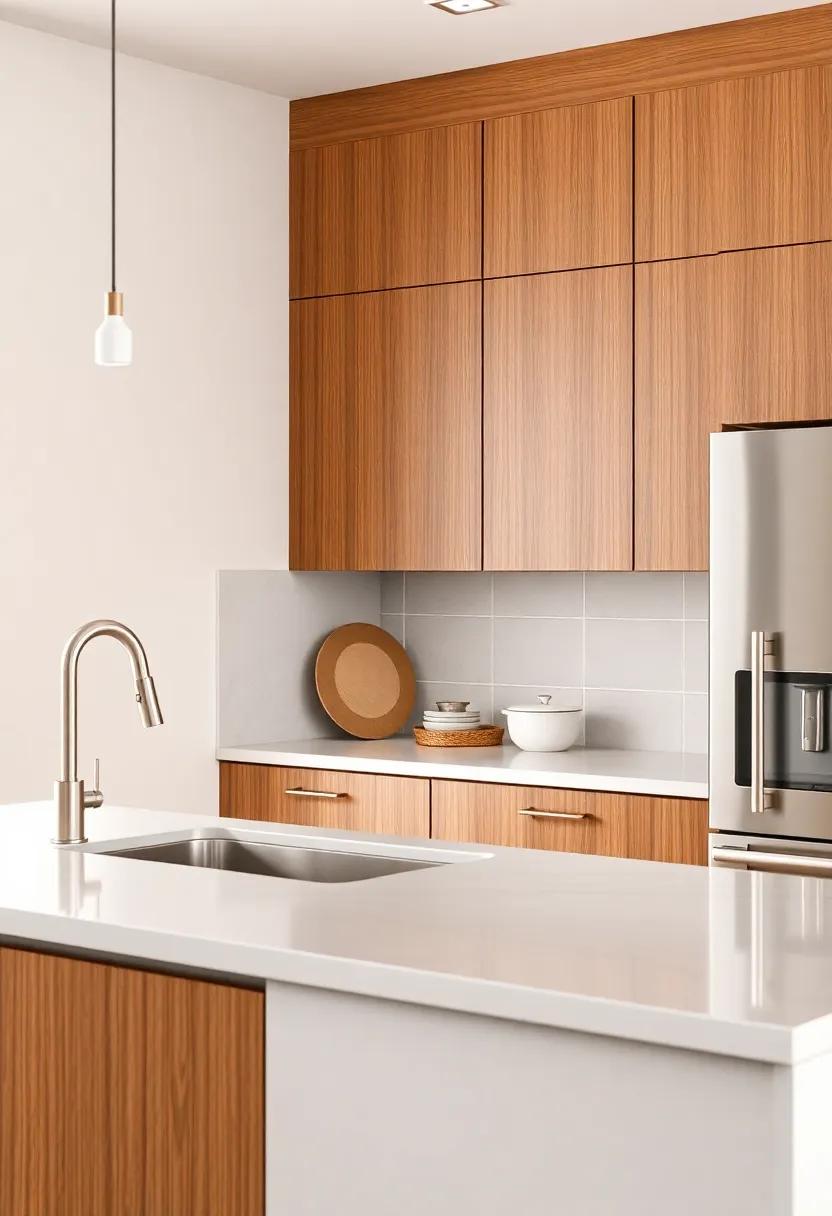 Balancing Color Schemes: Brown Cabinets With Bold or Soft‍ Colors
