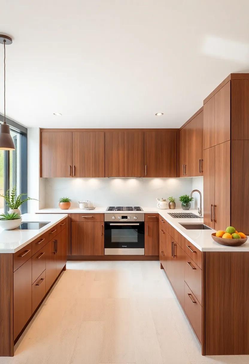 Enhancing​ Culinary Spaces:⁤ Brown Cabinets in ⁢Open Floor Plans