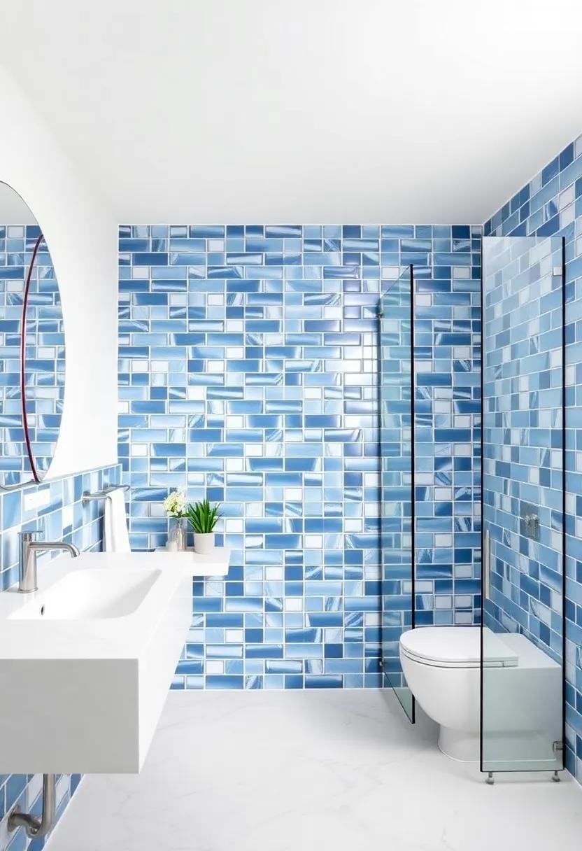 Ocean Blue Tiles Elevating​ the Aesthetic of Your Bathroom