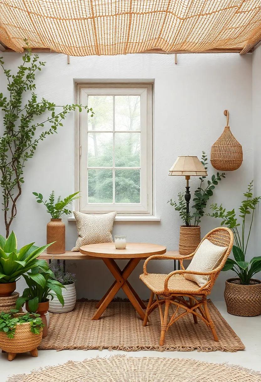 Woven Wonders: Adding⁣ Natural Fibers for a Cozy Touch