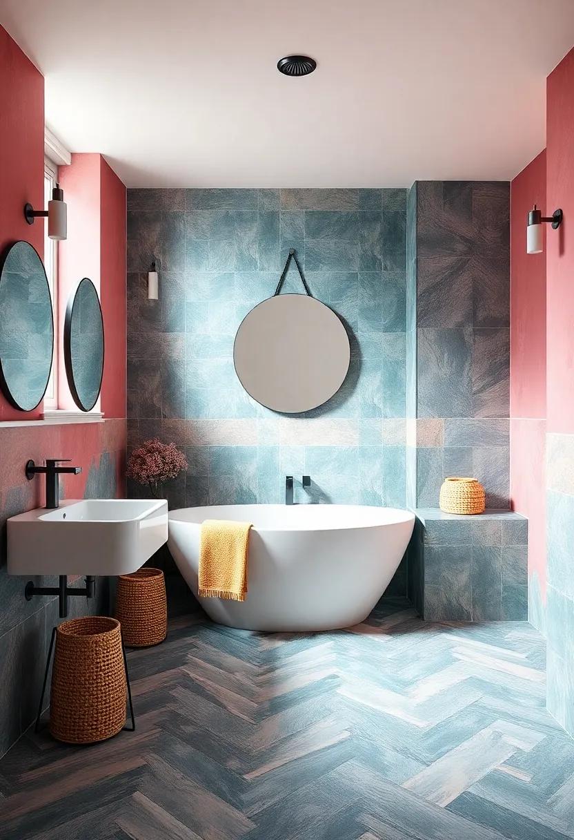 Colorful ⁢Contrasts That Ignite the ⁤Imagination in Your Bathroom ‌Oasis
