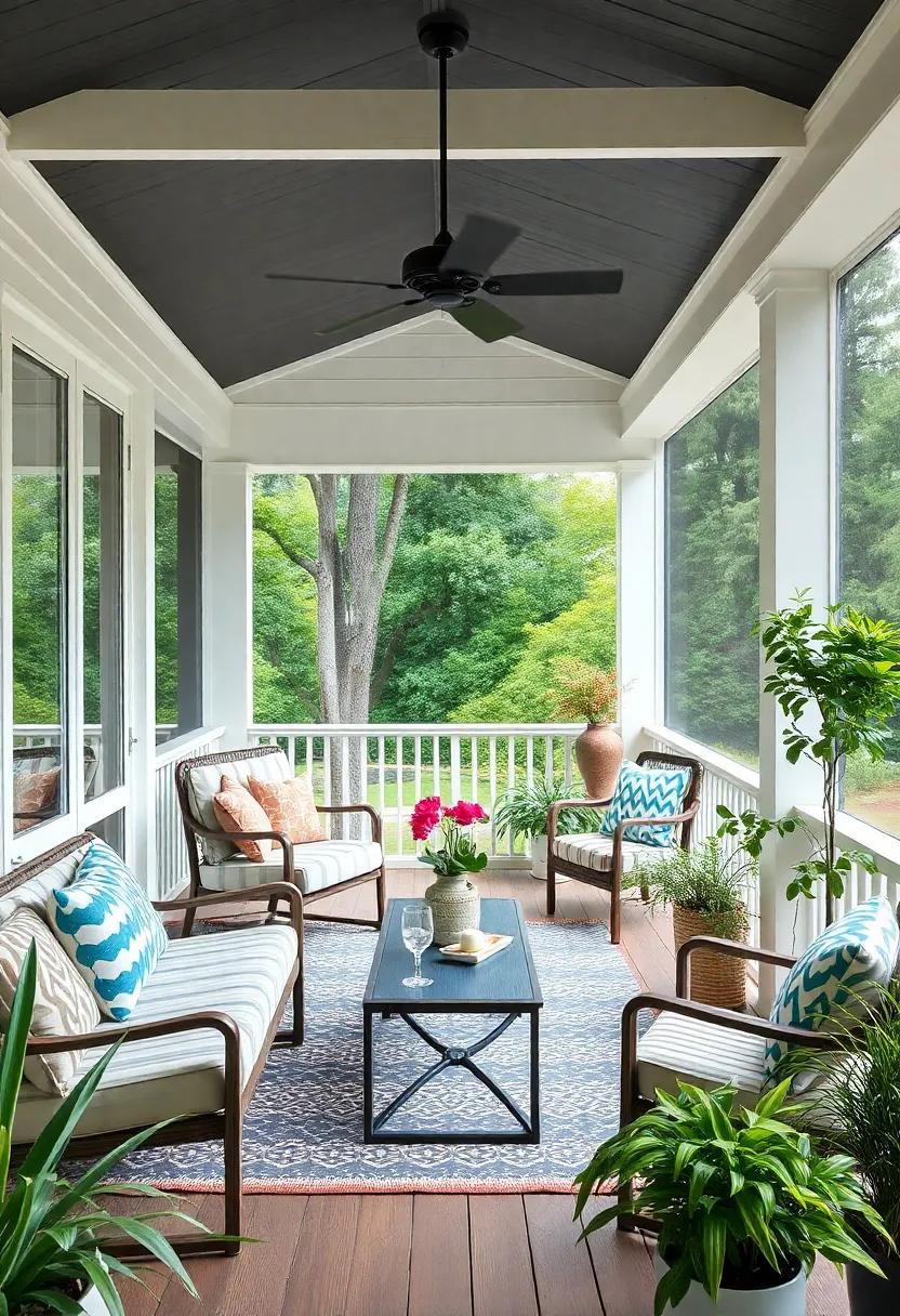 Create Inviting Zones ‍for⁢ Different Activities ⁤in Your Eclectic Screened ⁣Porch