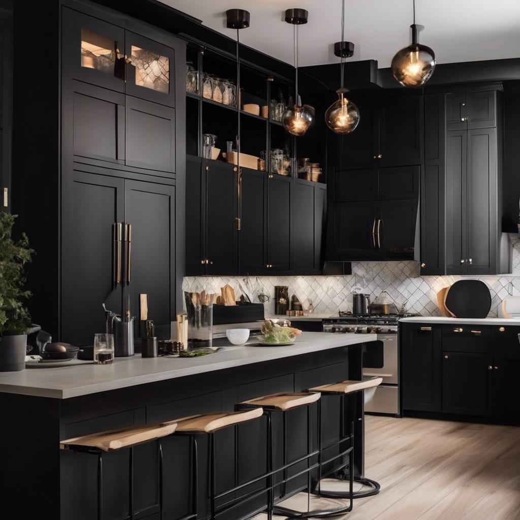 Lighting Techniques to Elevate your Black cabinet Aesthetic