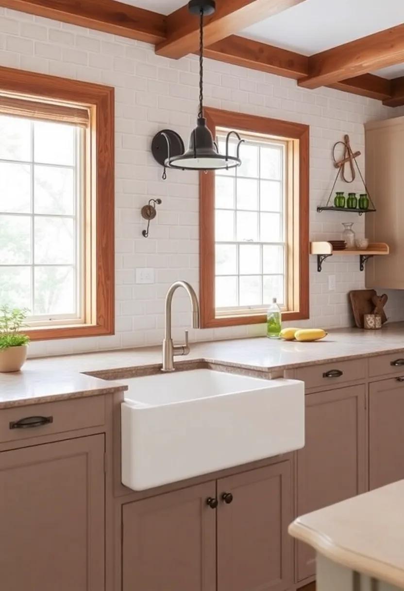 Charming Farmhouse Kitchen Ideas Featuring Timeless Sinks