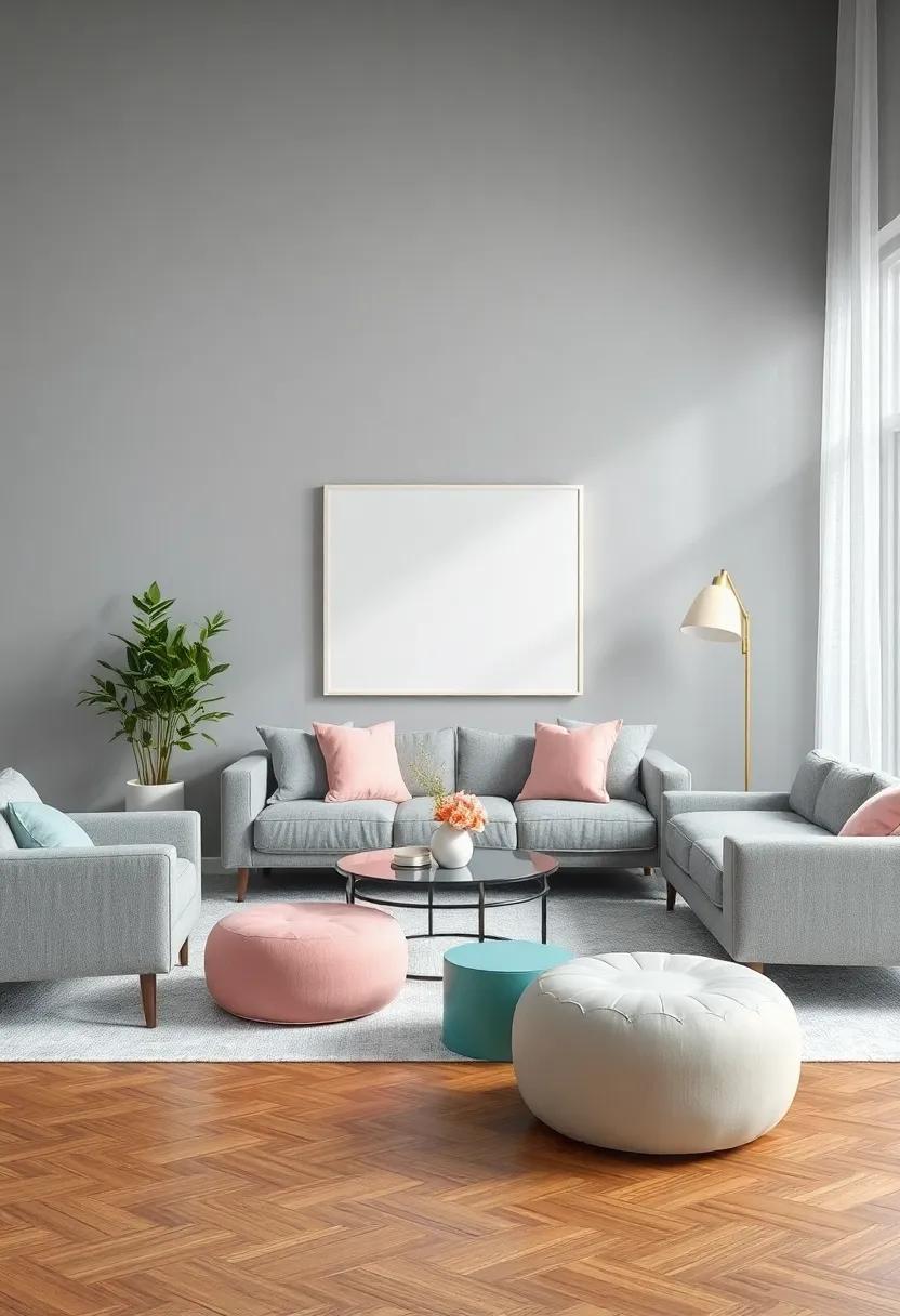 Creating a focal Point: Highlighting a Pastel Accent Piece