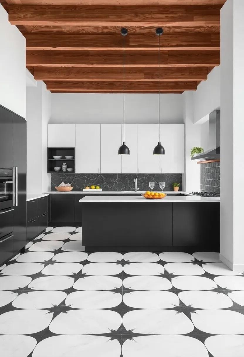 High-contrast‌ Patterns to Define Zones ‌in an ‍Open Kitchen