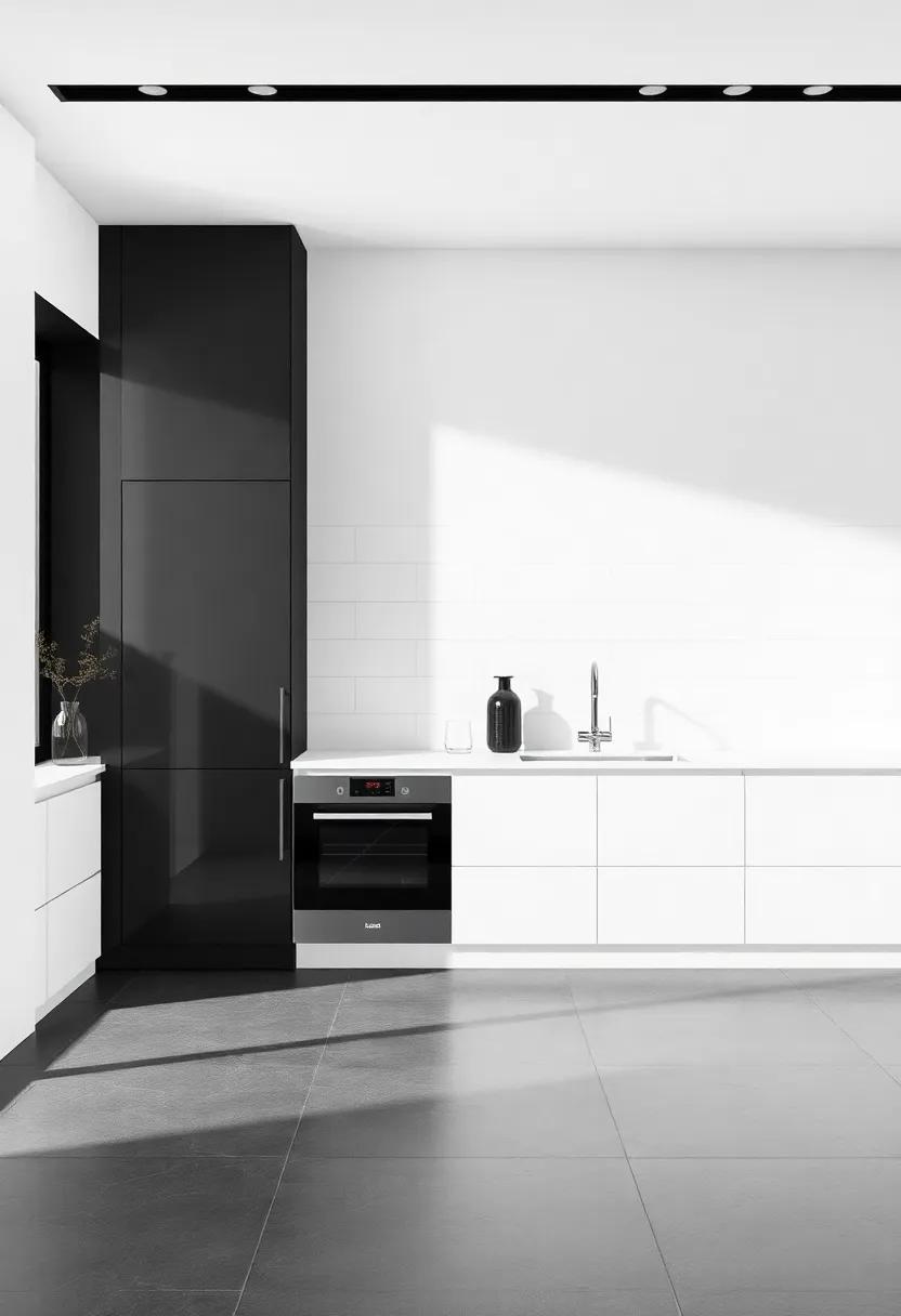 Sleek Monochrome Tiles for a Modern Minimalist Aesthetic