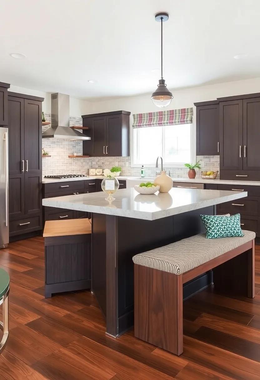 The Beauty of Integrated Benches ⁣in Kitchen Spaces