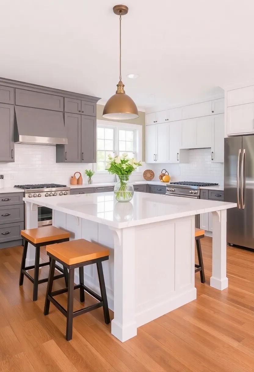 Color ‌Schemes and Aesthetics for Kitchen⁤ Islands with Benches