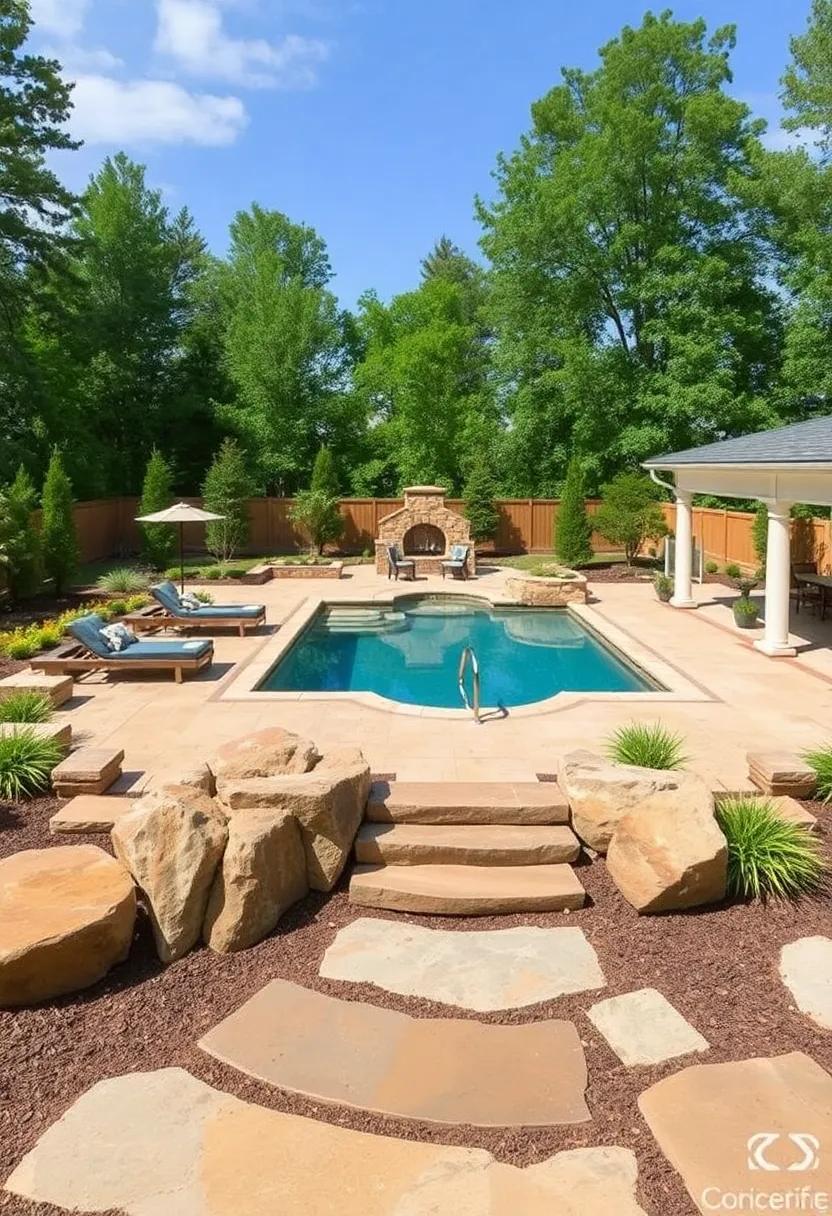 The​ Art of Poolside Hardscaping: Stones,Decks,and Paths