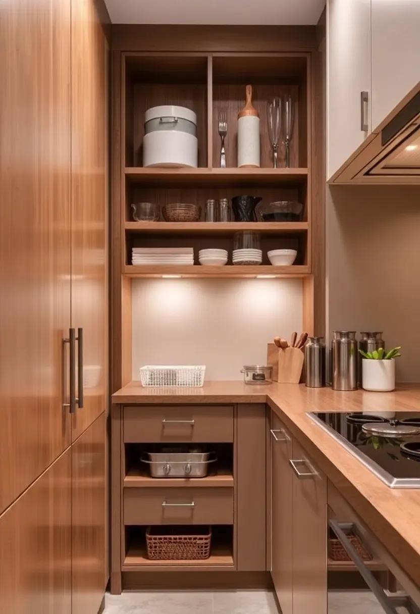 Functional Accessories for Narrow Cupboards