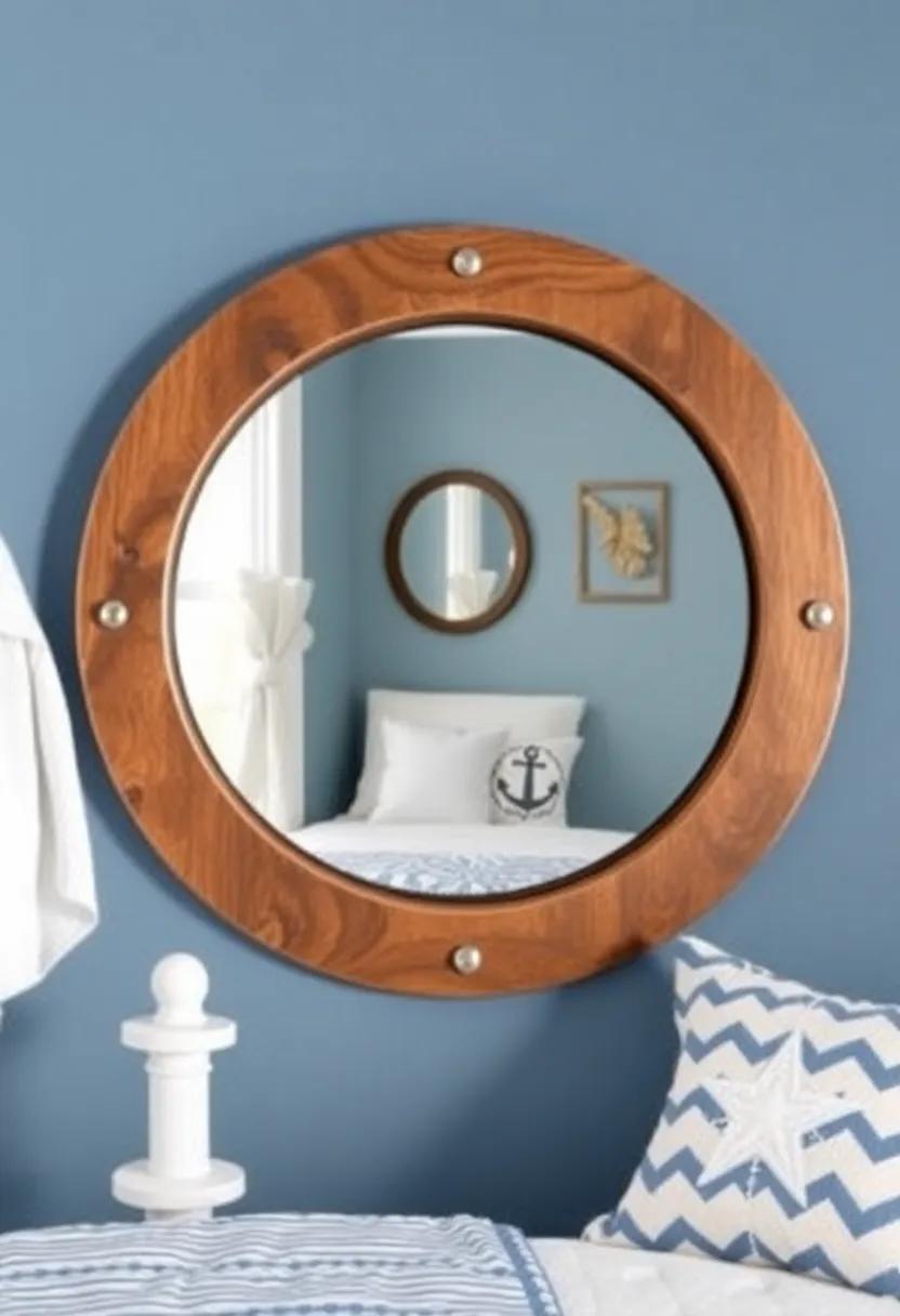 Adding Porthole⁣ mirrors for a Fun Nautical⁤ Twist to the ​Decor