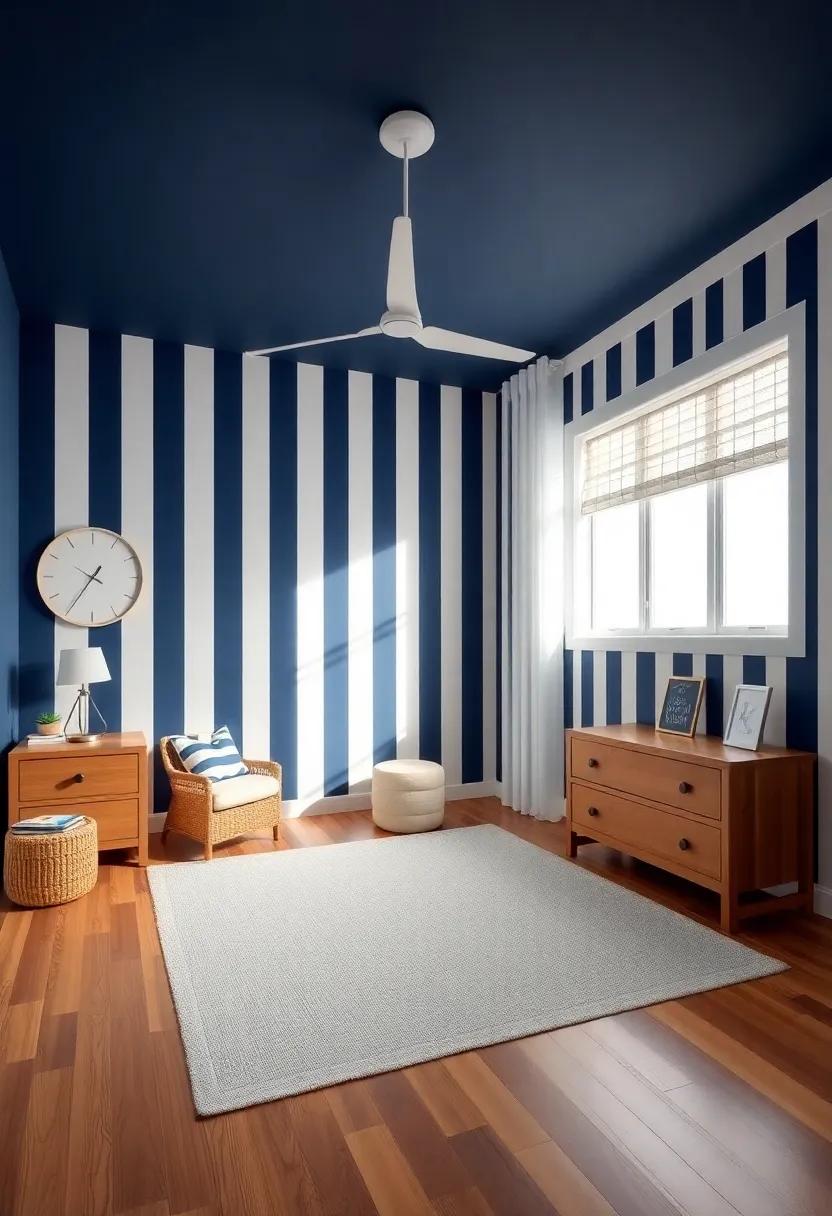utilizing⁤ Nautical Stripes and Patterns to Bring Depth to ‌the Room