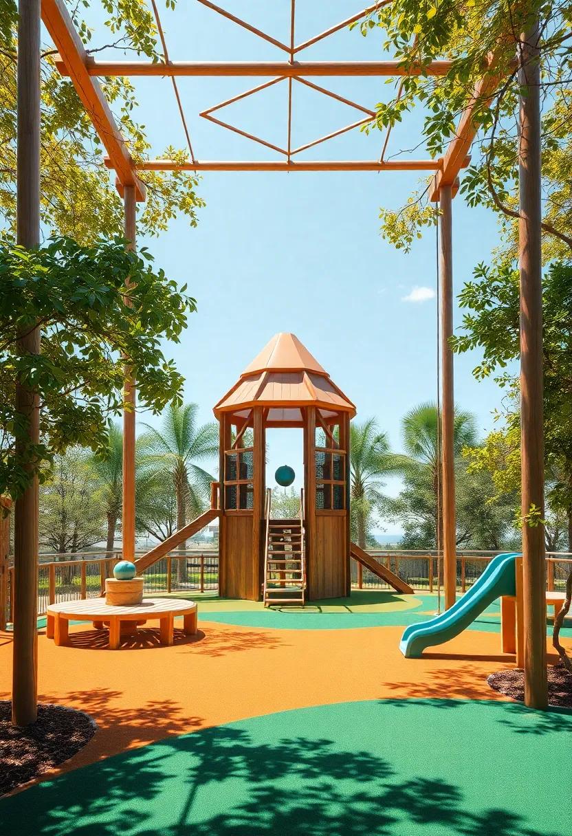 Adventurous ‌Climbing ⁢Structures ‌Blending‌ nature and fun