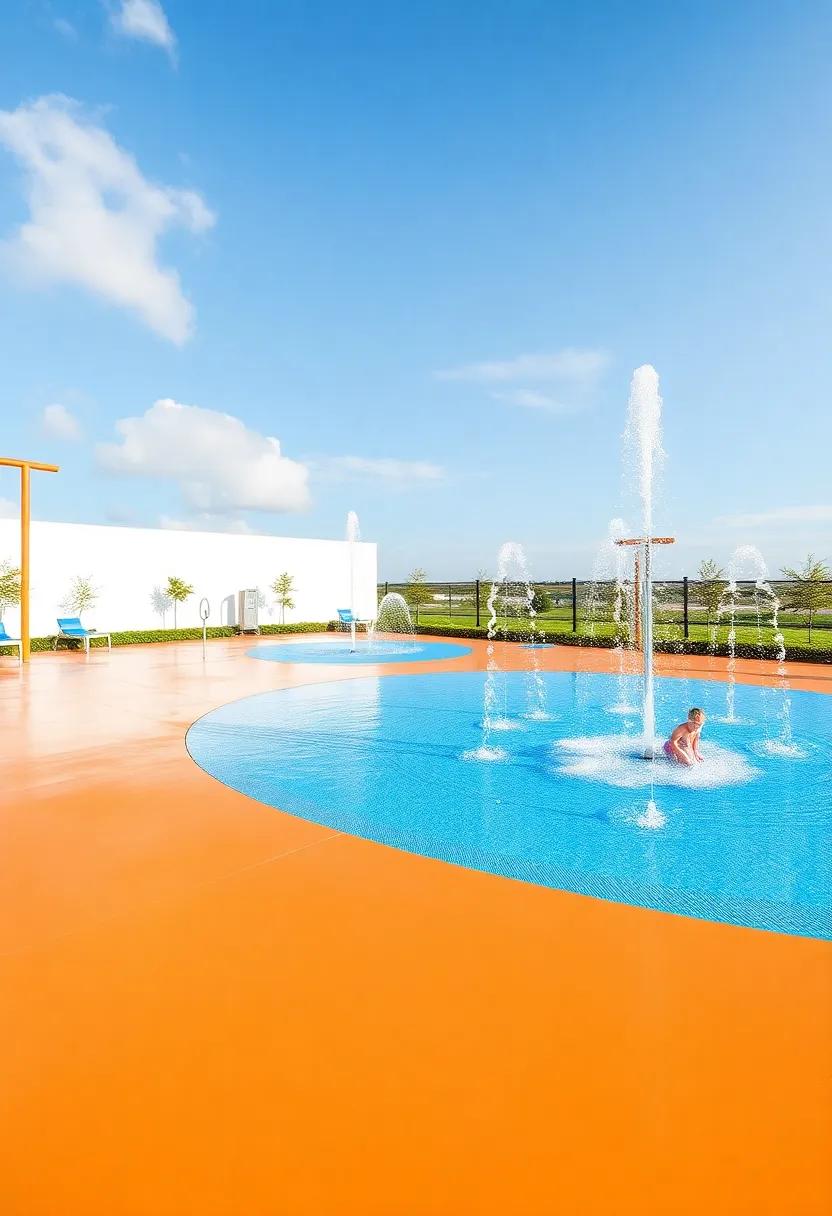 Water Play Zones Featuring Splash Pads and Creative Fountains
