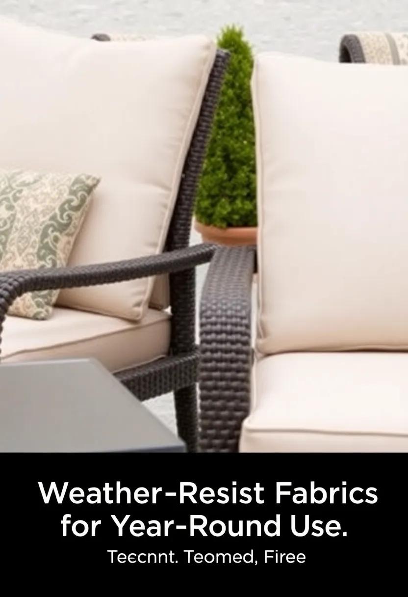 Weather-Resistant ‍Fabrics ⁣for‍ Year-Round ‍Use