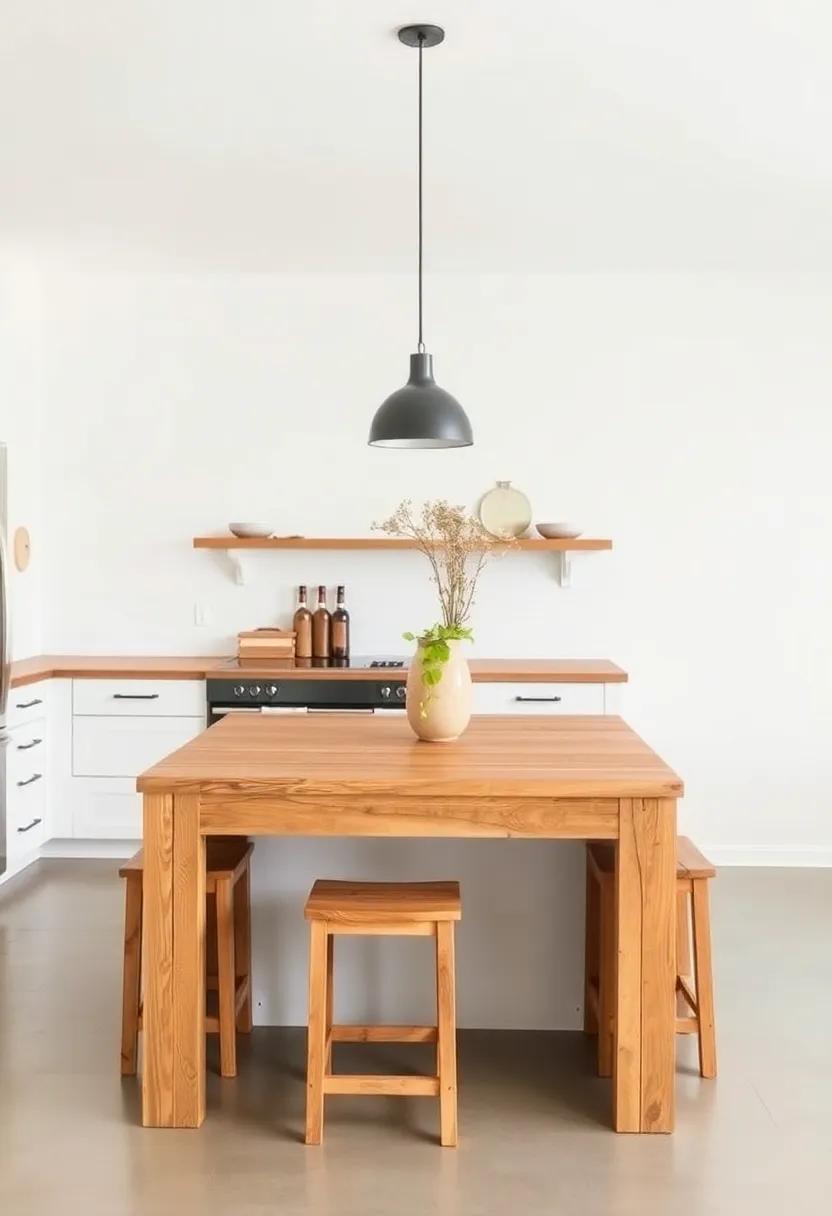 Rustic Kitchen Islands with Multi-functional Features