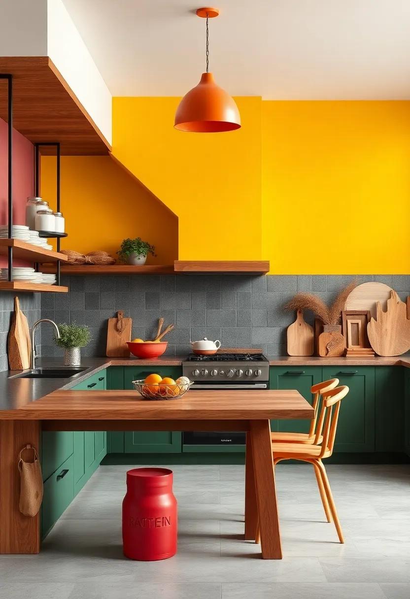 Colorful ⁢Accents:‌ The Role of⁣ Bold Hues in rustic Modern Aesthetics