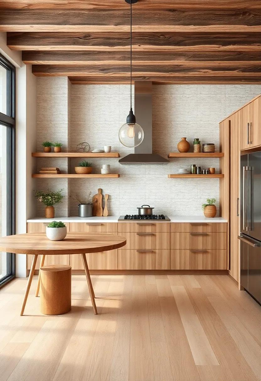 Wooden Accents That Bring Warmth and Character to Kitchen spaces