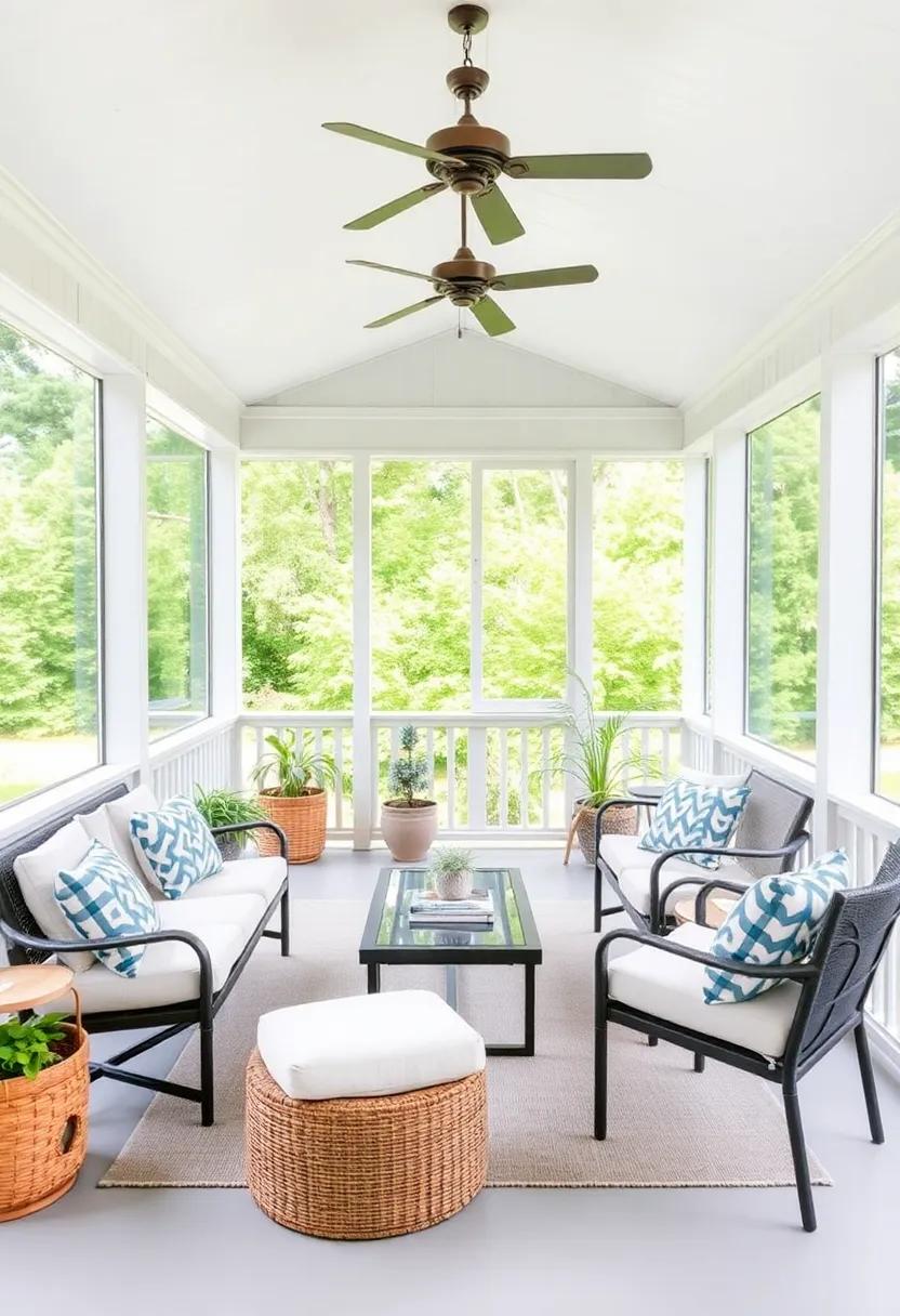 Crafting An inviting Outdoor Oasis With Chic Accessories For Your Screened porch