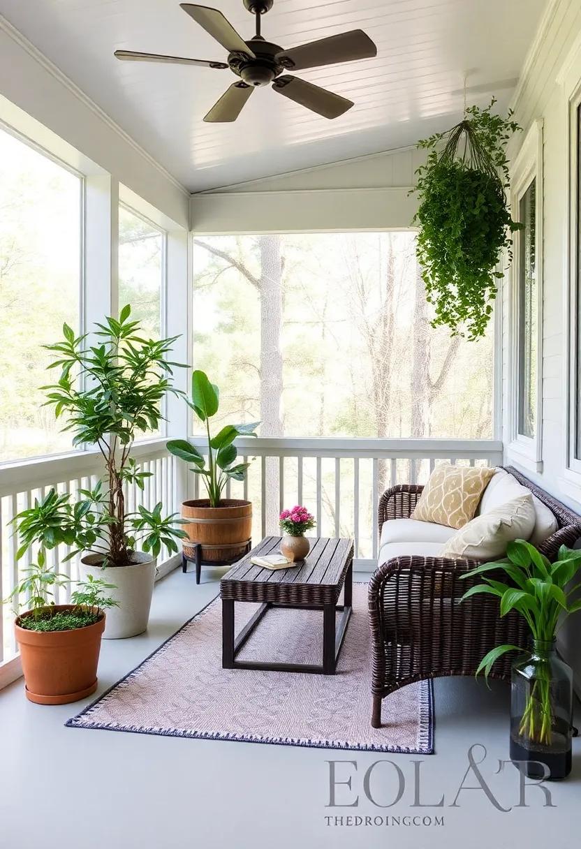 Incorporating Greenery To Bring Life To Your Screened Porch Environment