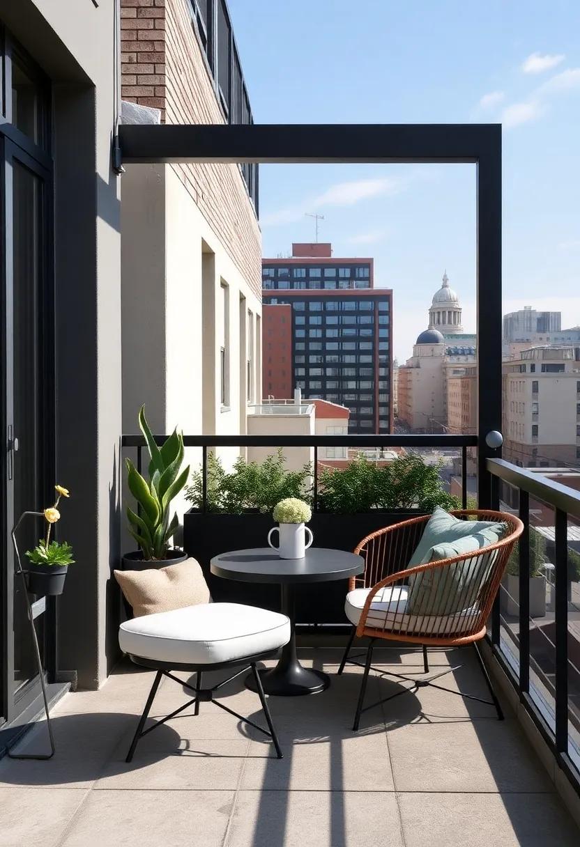 Urban Chic: Selecting Modern Pieces for⁤ a Contemporary Balcony Vibe