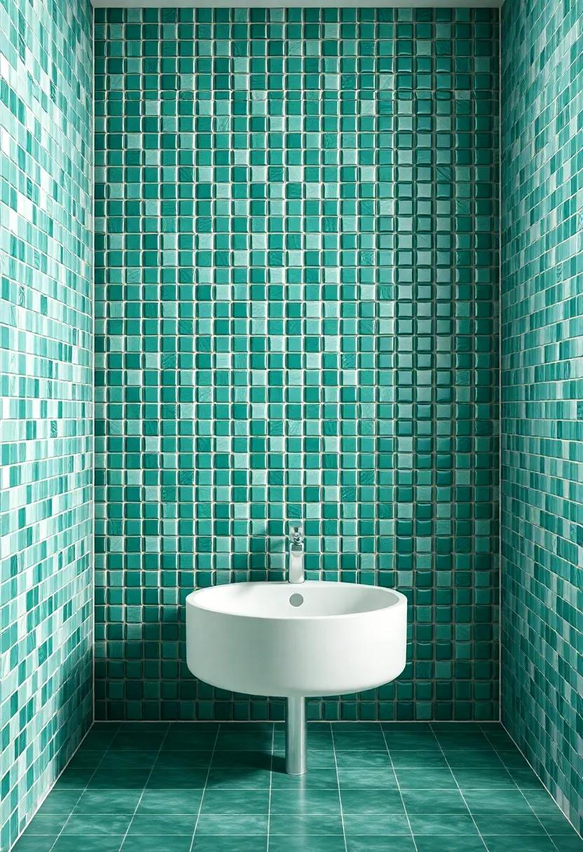 Textures and Patterns in small Bathroom⁣ Tiles for Unique Design elements