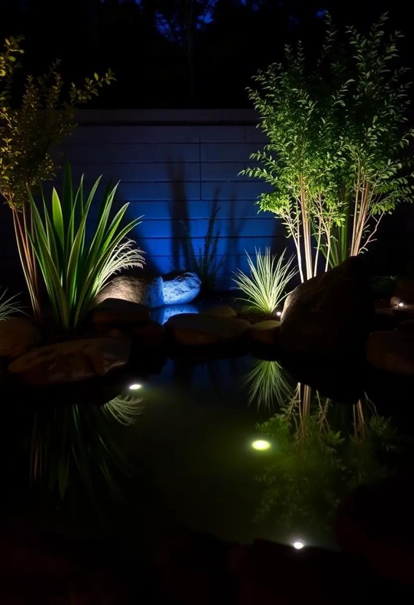 Lighting Options‌ to Enhance Your Pond at Night