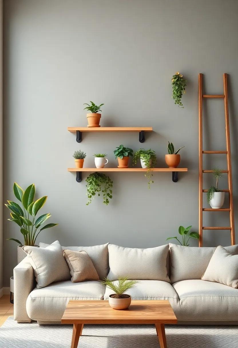 Shelves and‍ Ladders: Innovative Ways to Incorporate Vertical Plant Stands