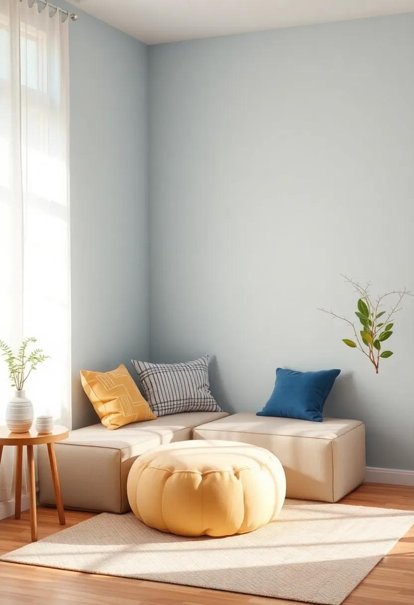 Crafting a Relaxation Corner with Comfy Seating and Soft textiles