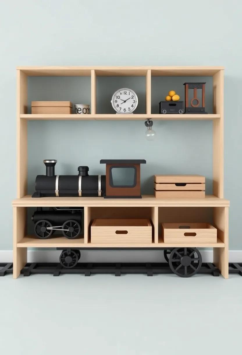 Fun and​ Functional storage solutions for a Tidy Train Station Nursery