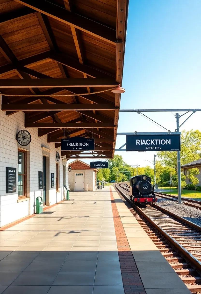Quaint⁣ Train Station Signs for a Personalized Touch