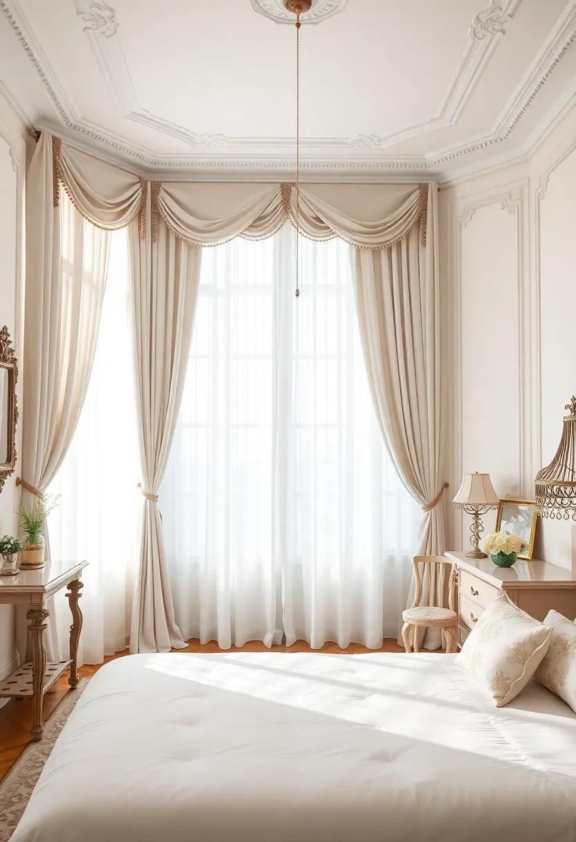 Delicate Drapery and Ornate⁢ Curtains as Statements in Victorian ⁤Bedroom Design
