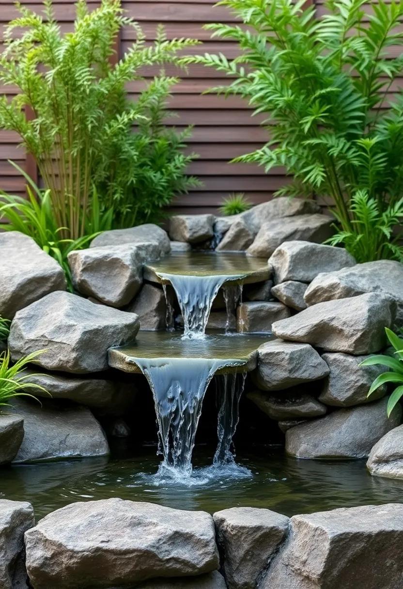 Inspiration from Nature: ‌Designing a Rustic Waterfall Landscape